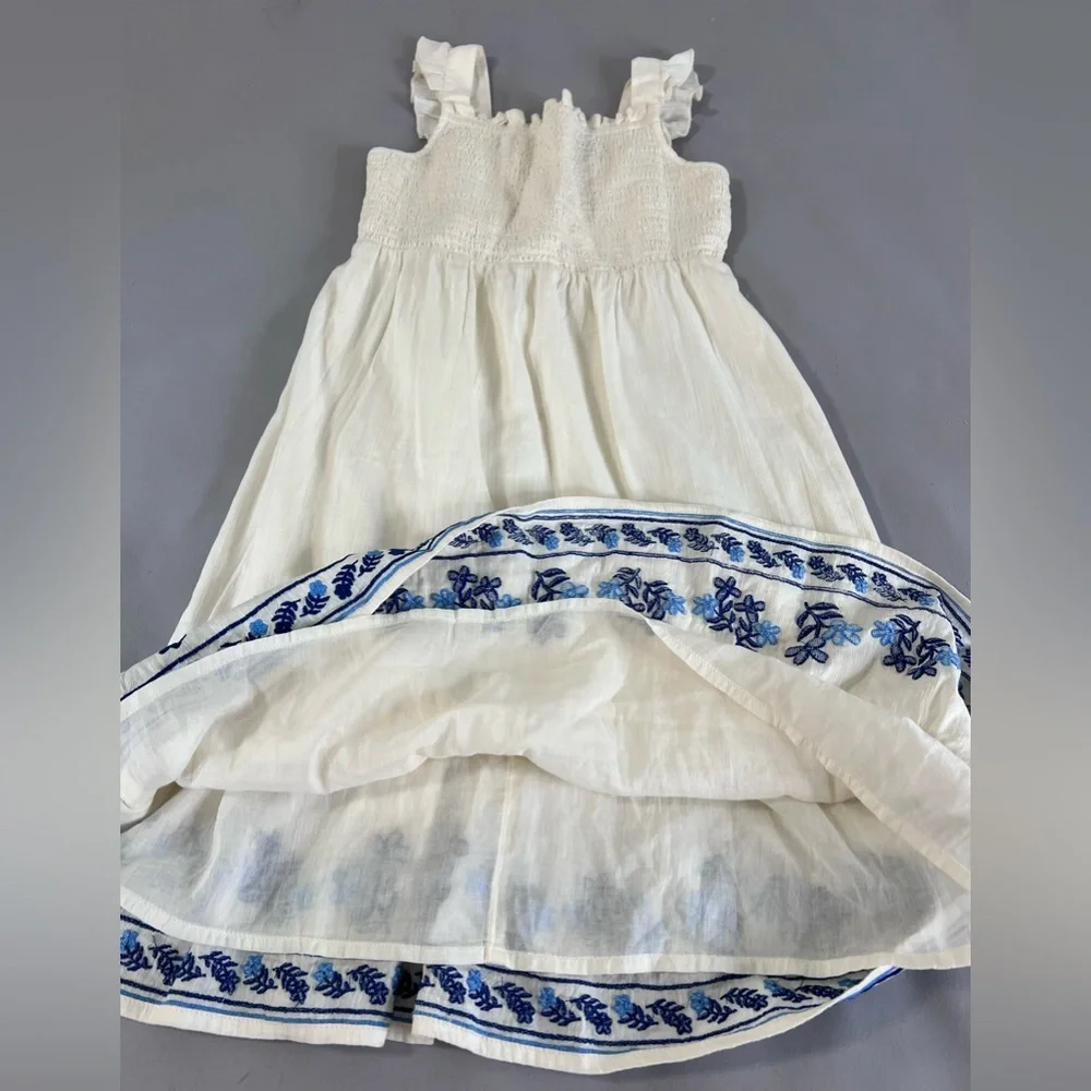 Old Navy Embroidered Hem Easter‎ Sundress Girl's Large (10-12) NWT